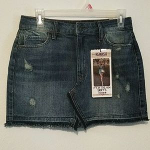 Women denim skirt